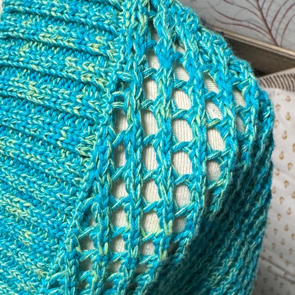 Torrid Teal V-Neck Sweater - Picture 5 of 11